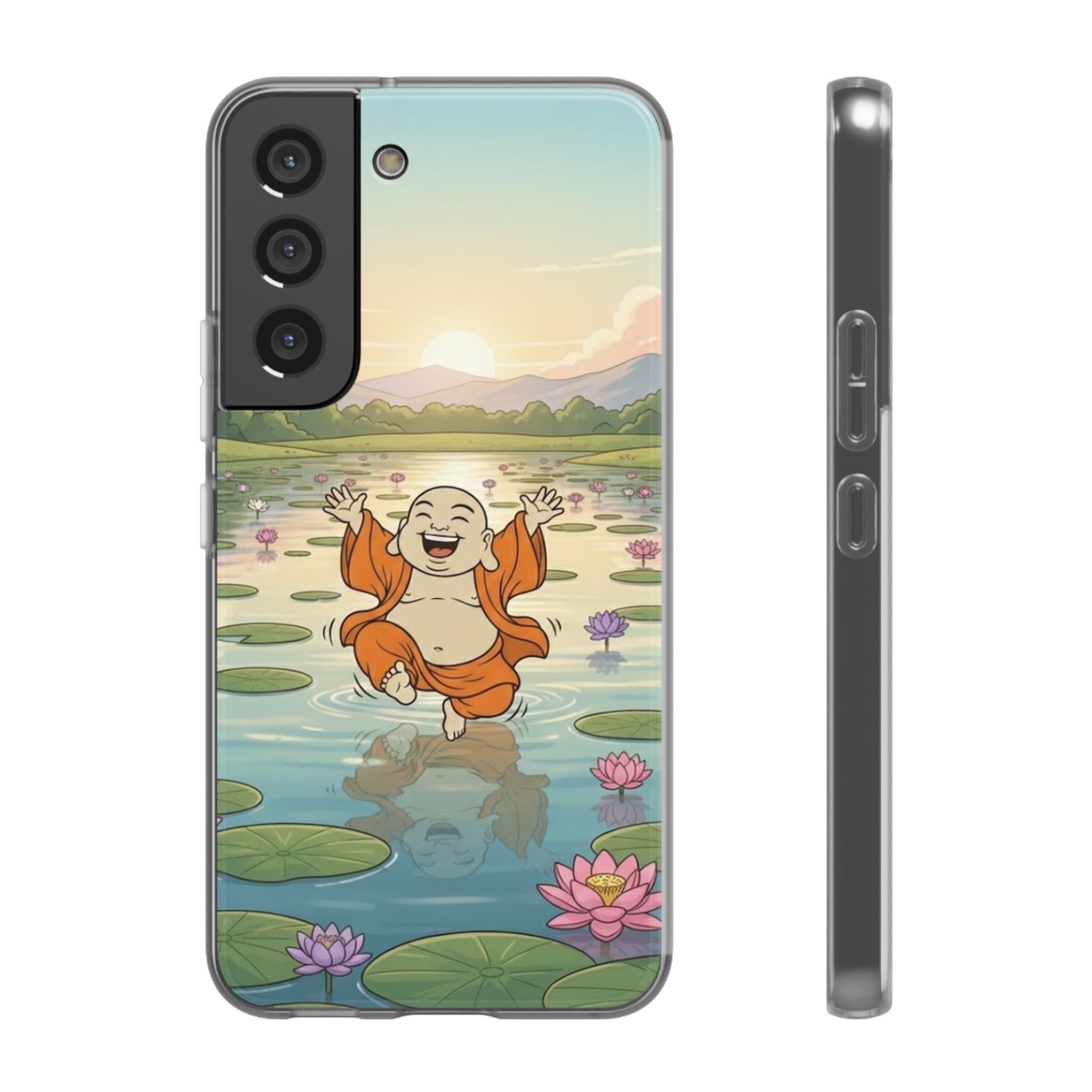 Happy Buddha Phone Case — Lotus Lake Flexi Case