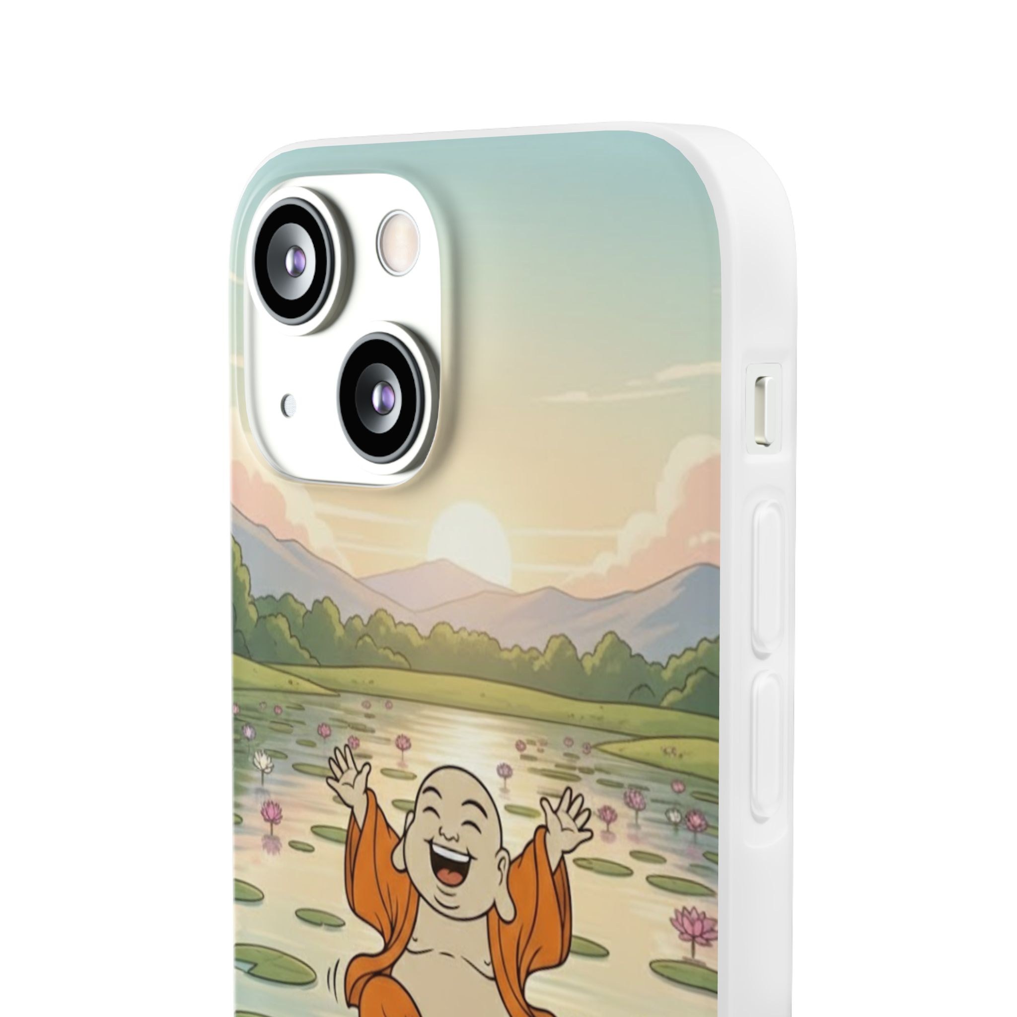 Happy Buddha Phone Case — Lotus Lake Flexi Case