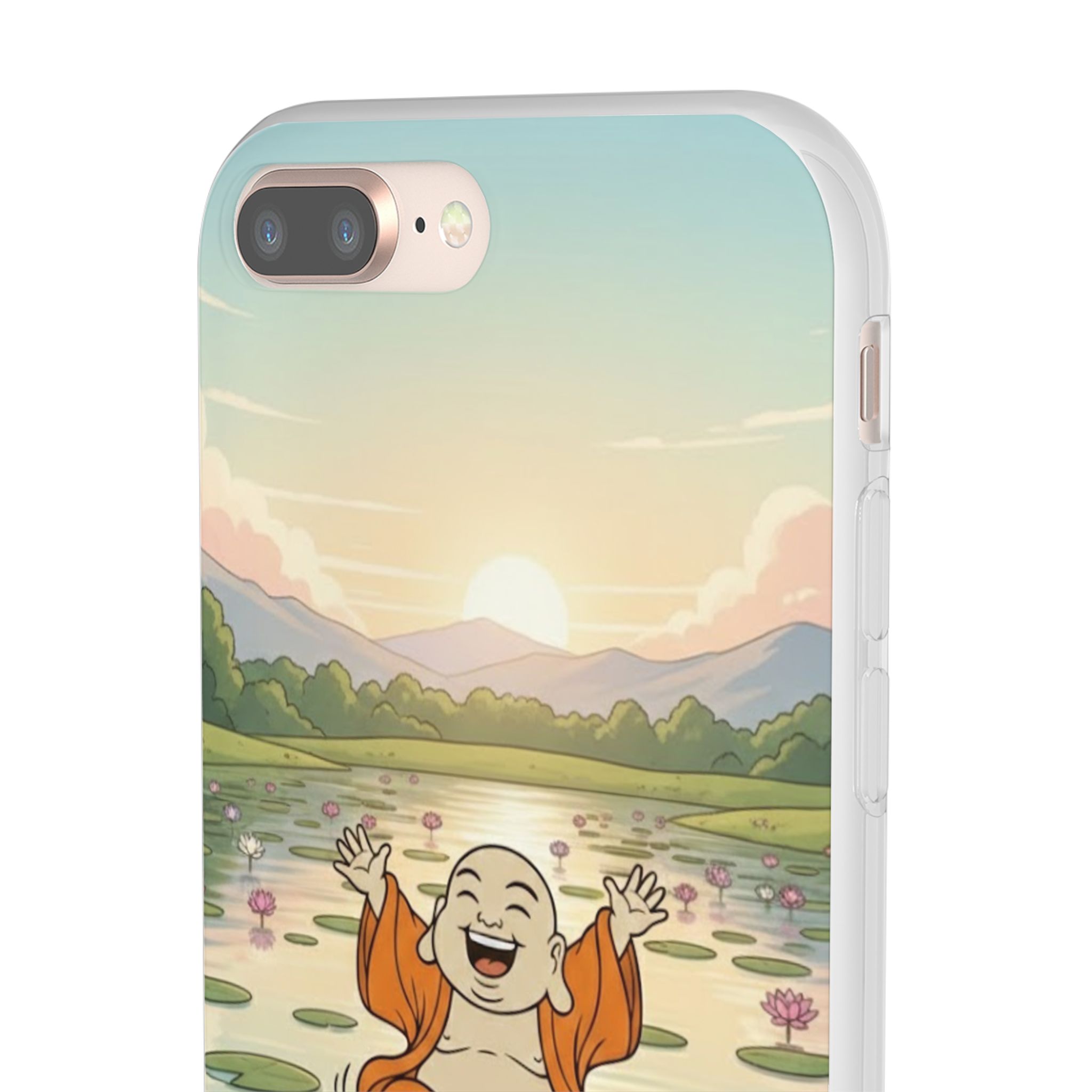 Happy Buddha Phone Case — Lotus Lake Flexi Case