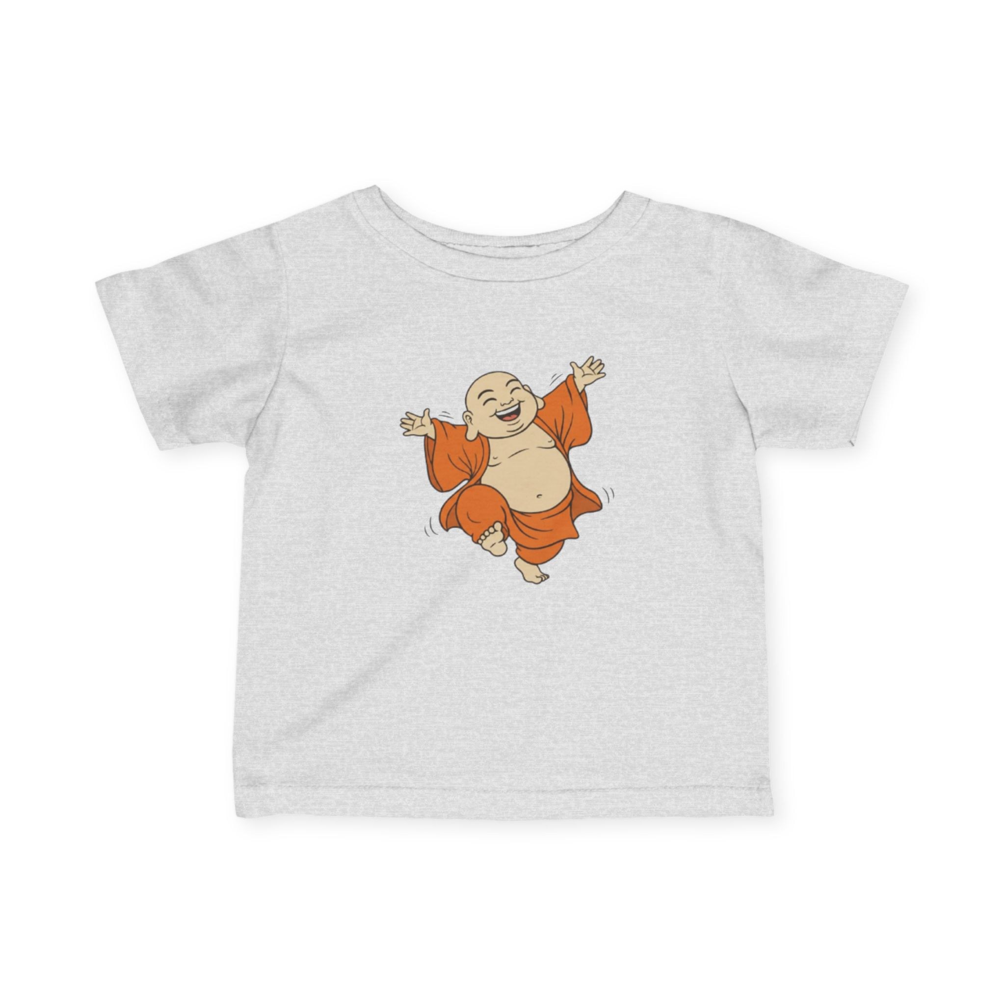 Happy Buddha Infant Tee — Dancing Buddha Baby Shirt