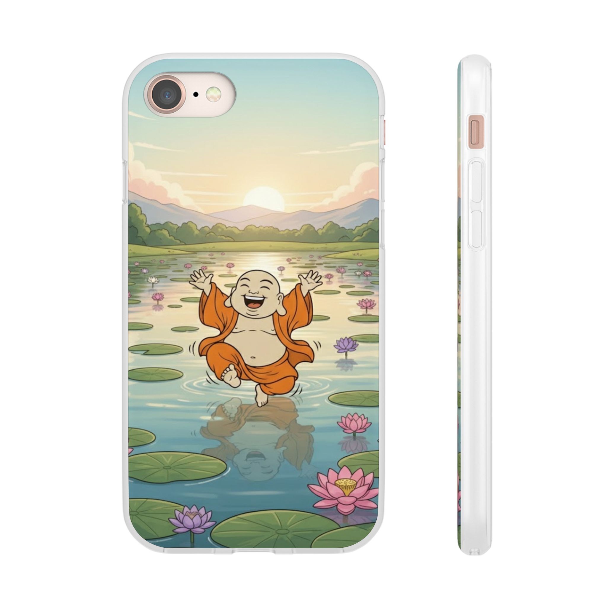 Happy Buddha Phone Case — Lotus Lake Flexi Case