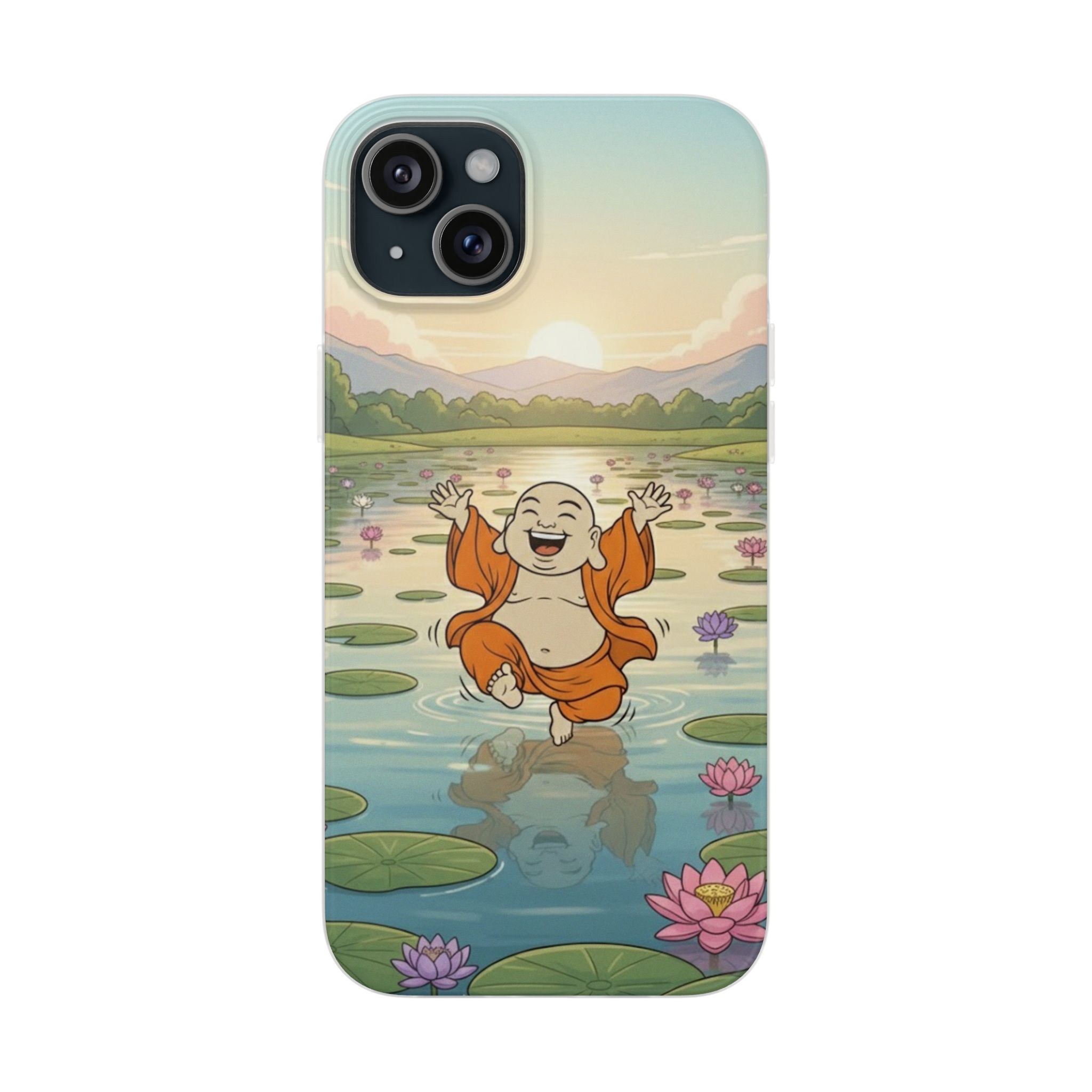 Happy Buddha Phone Case — Lotus Lake Flexi Case