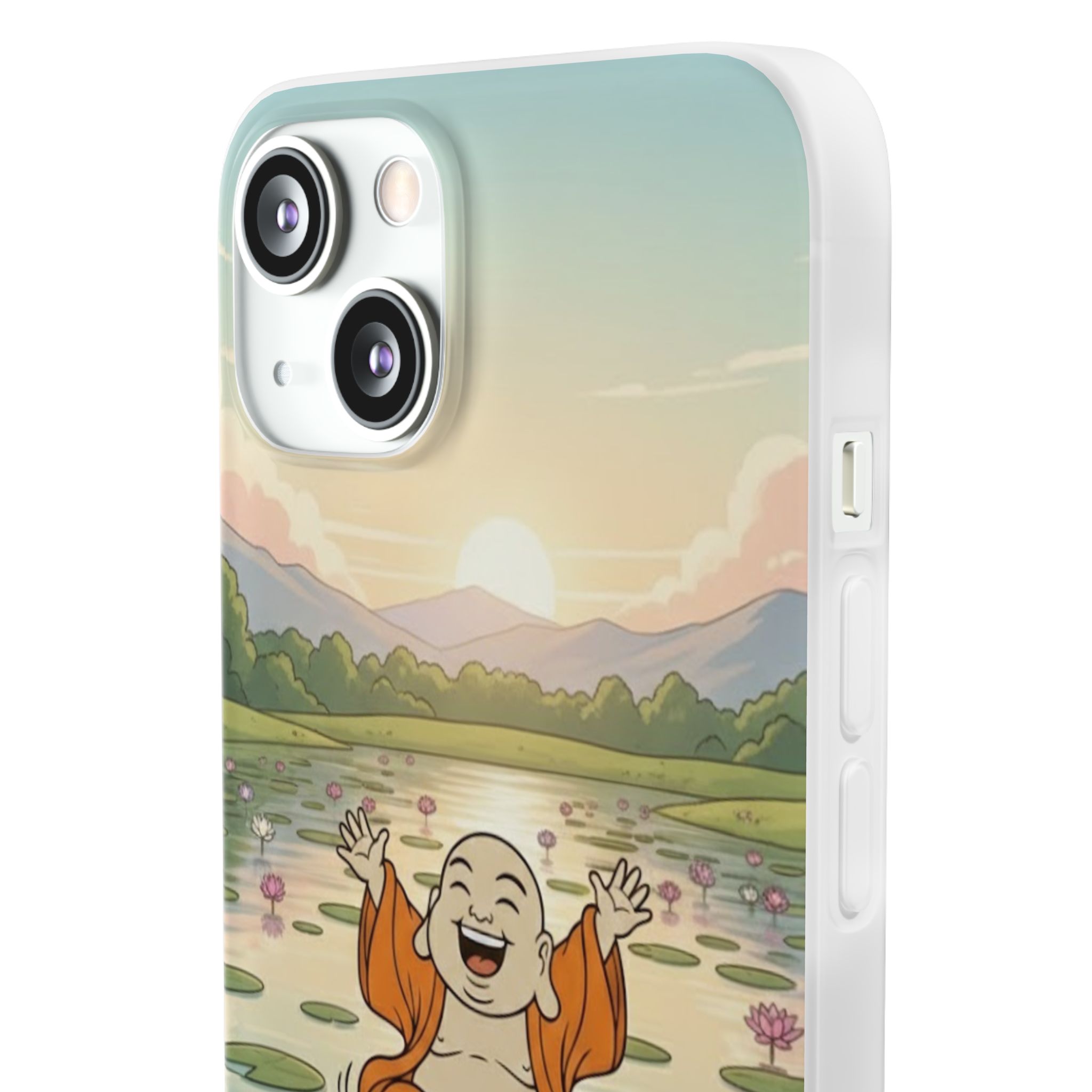 Happy Buddha Phone Case — Lotus Lake Flexi Case