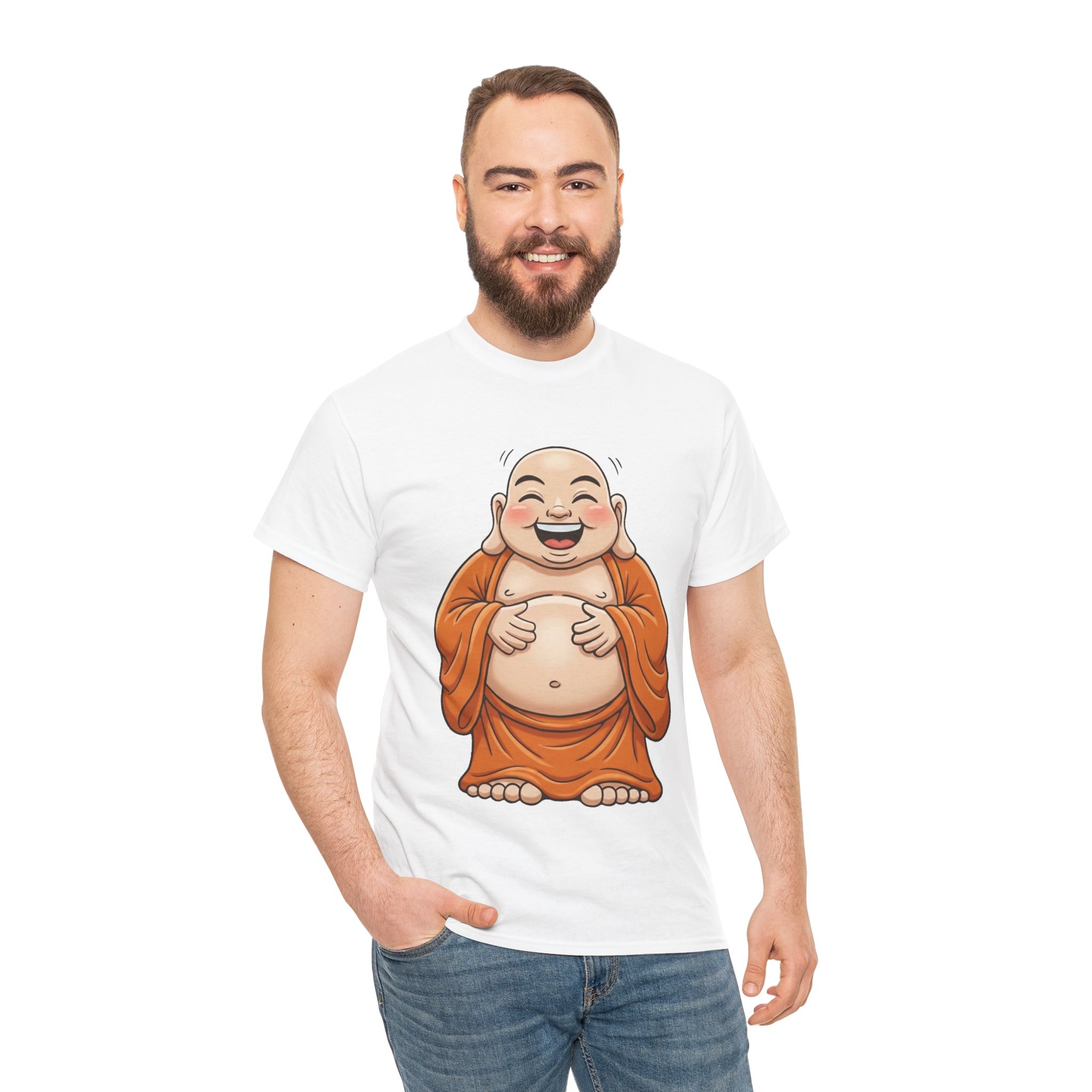 Happy Buddha T-Shirt — Laughing Buddha Graphic Tee