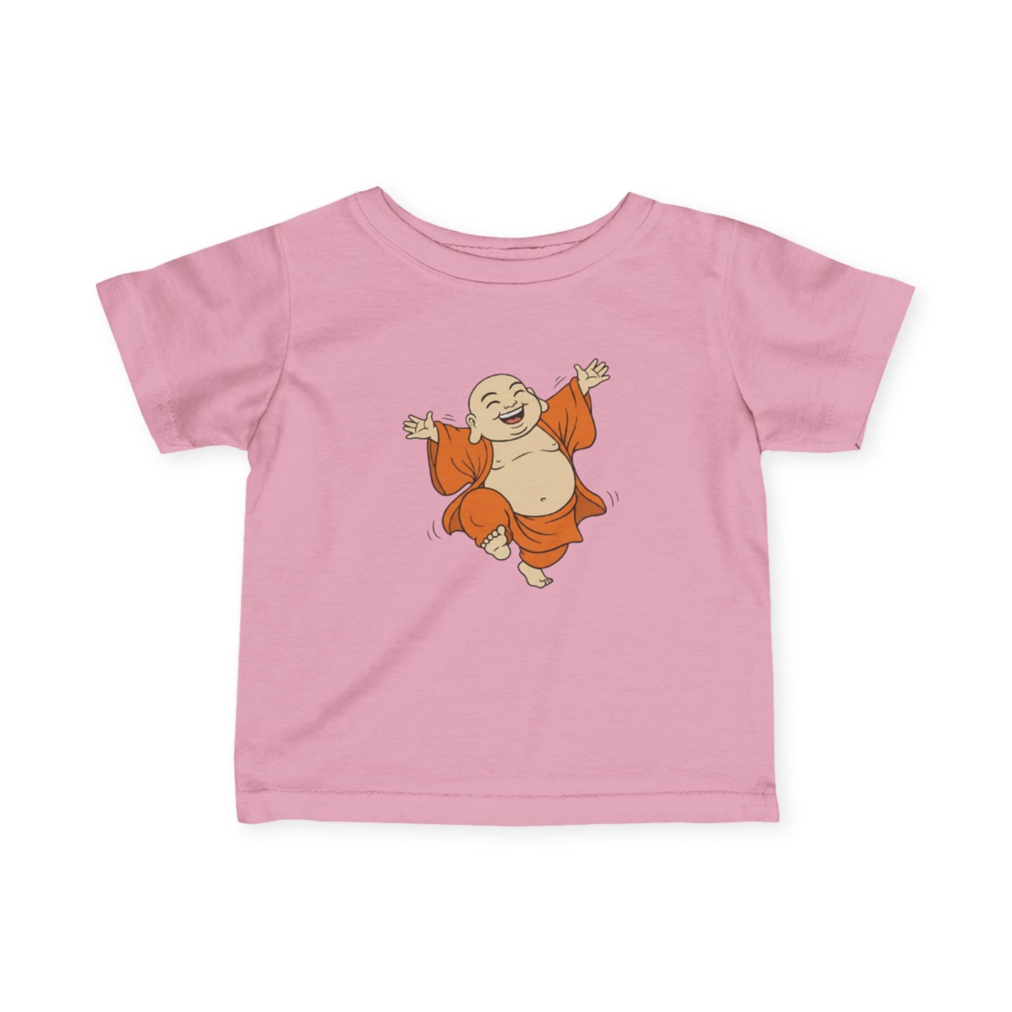 Happy Buddha Infant Tee — Dancing Buddha Baby Shirt