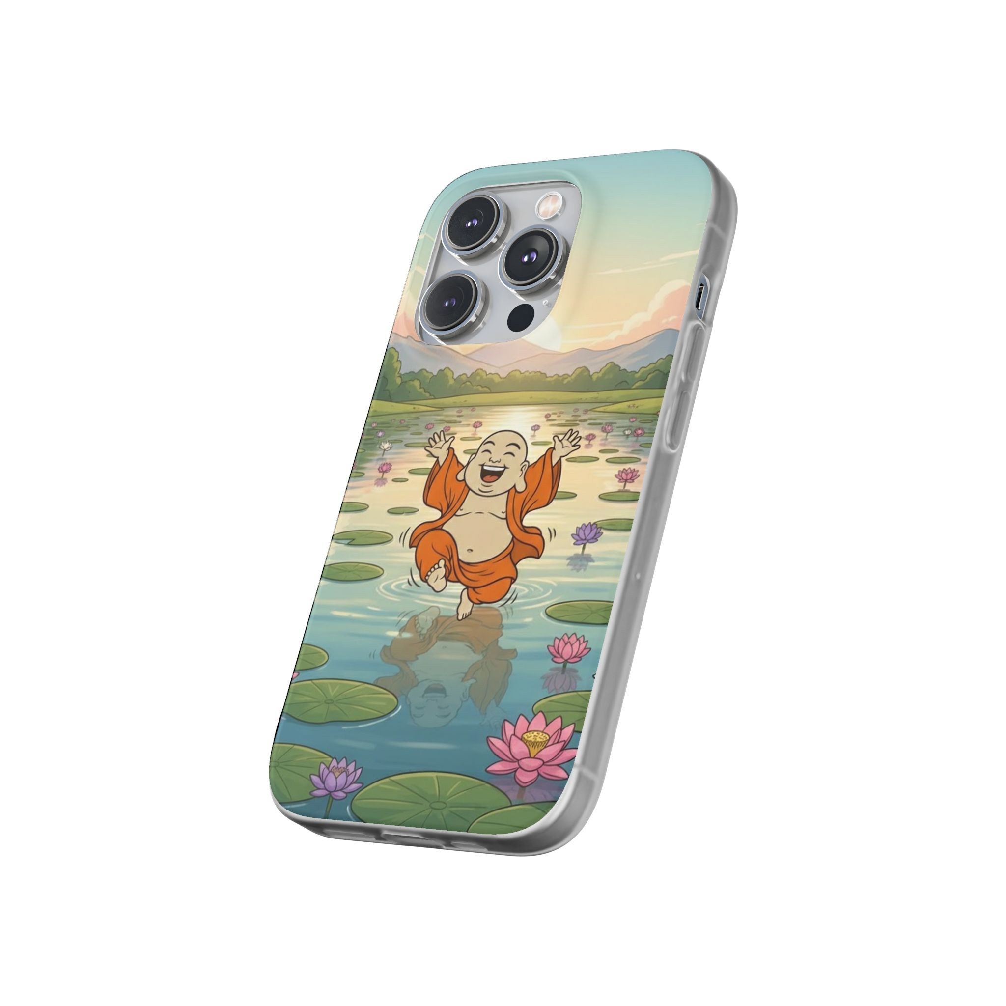Happy Buddha Phone Case — Lotus Lake Flexi Case