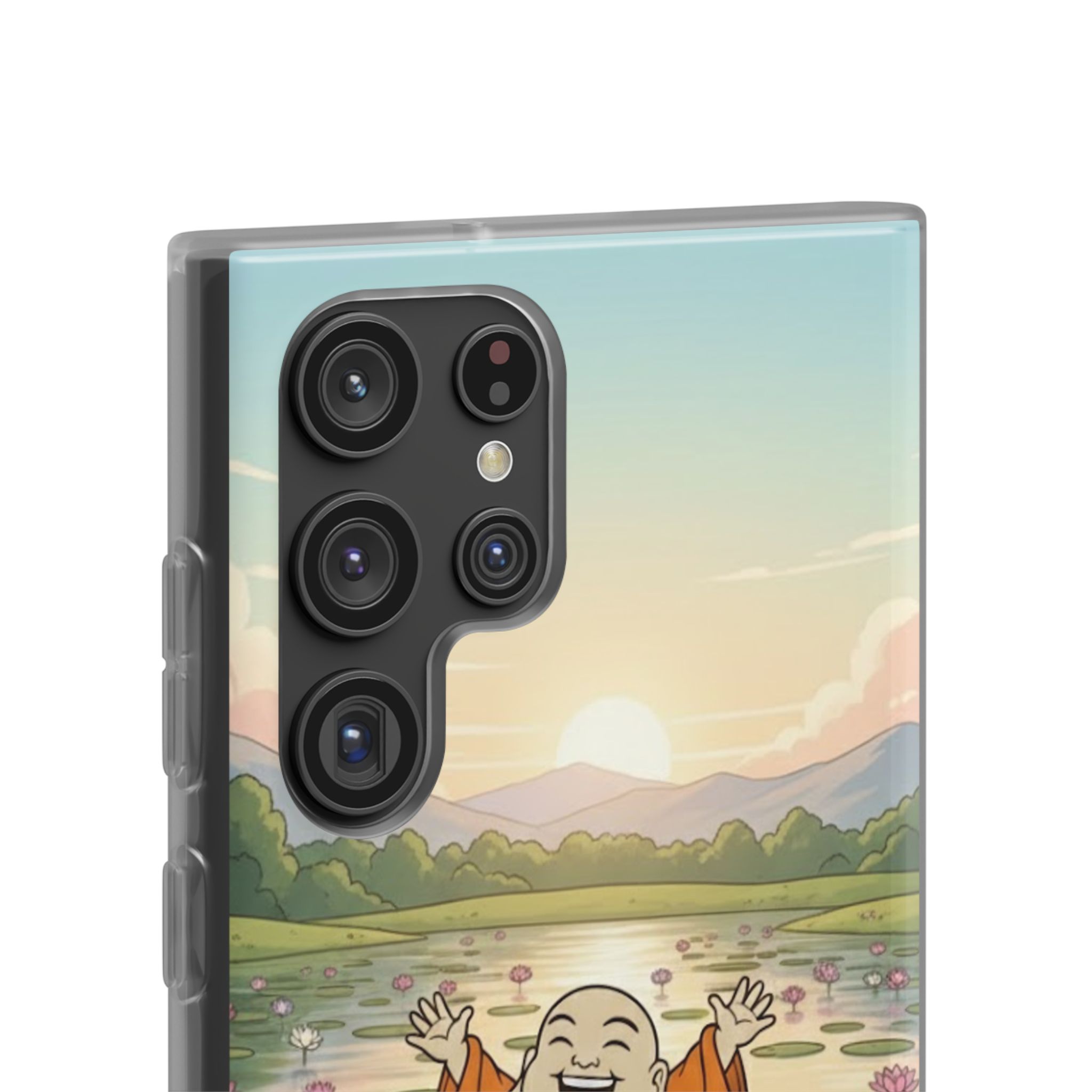 Happy Buddha Phone Case — Lotus Lake Flexi Case
