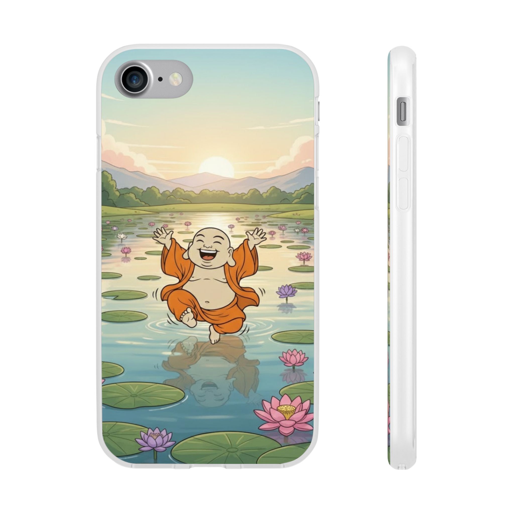 Happy Buddha Phone Case — Lotus Lake Flexi Case