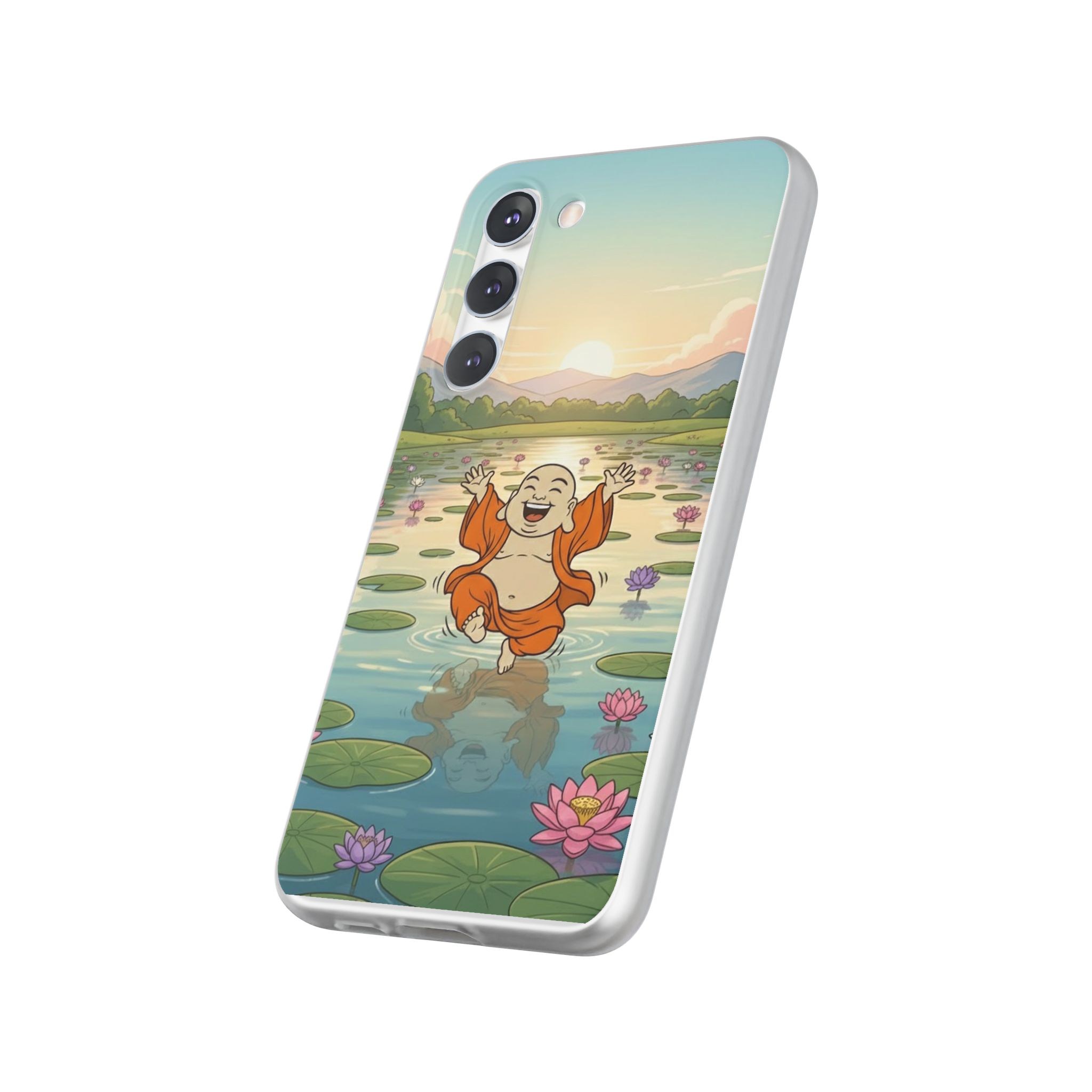 Happy Buddha Phone Case — Lotus Lake Flexi Case