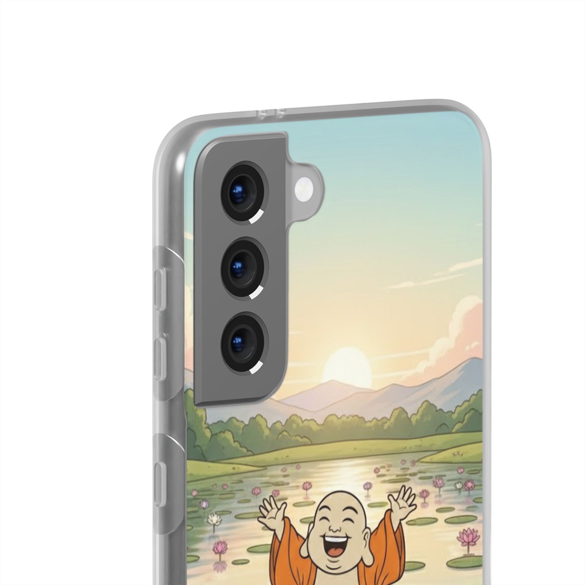 Happy Buddha Phone Case — Lotus Lake Flexi Case