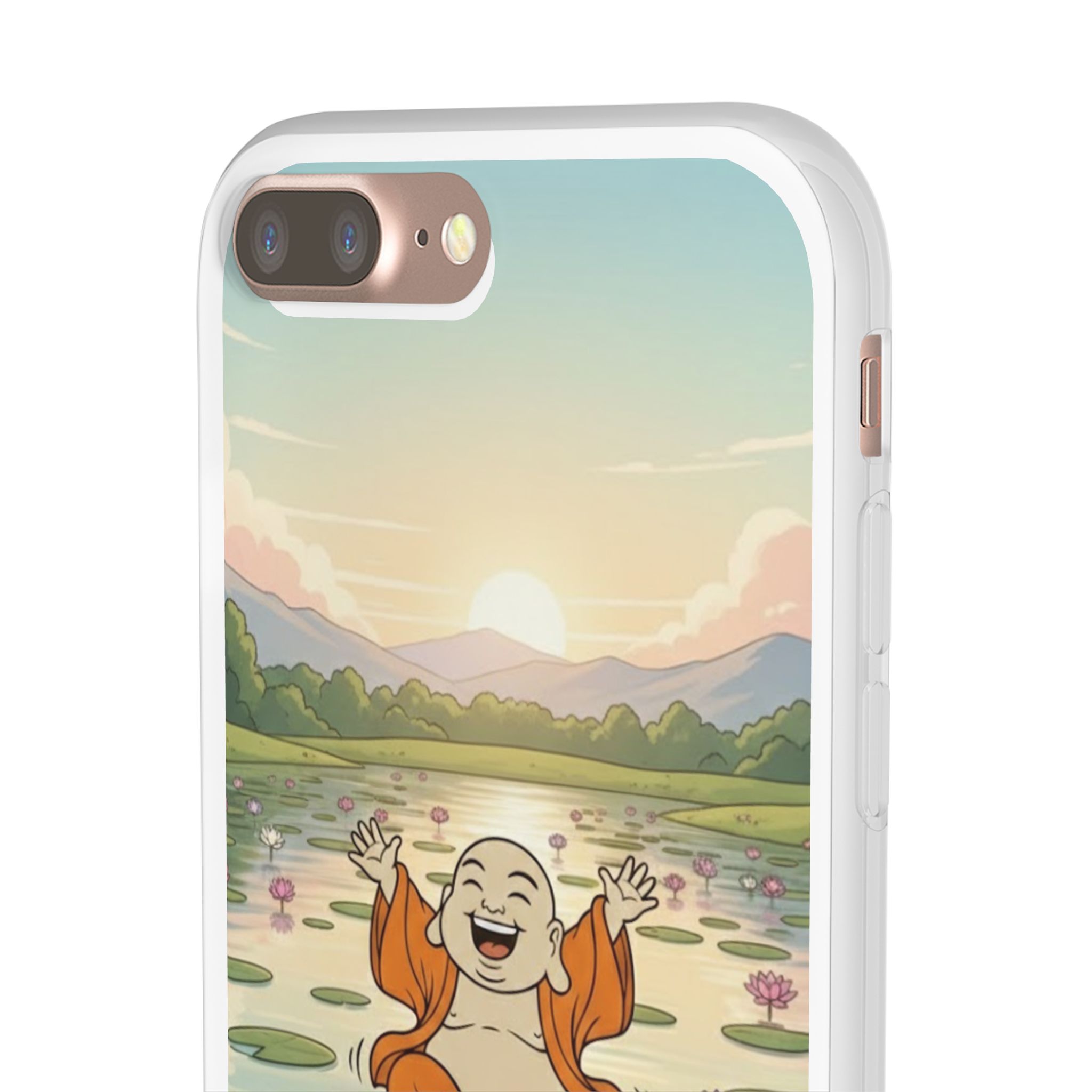 Happy Buddha Phone Case — Lotus Lake Flexi Case