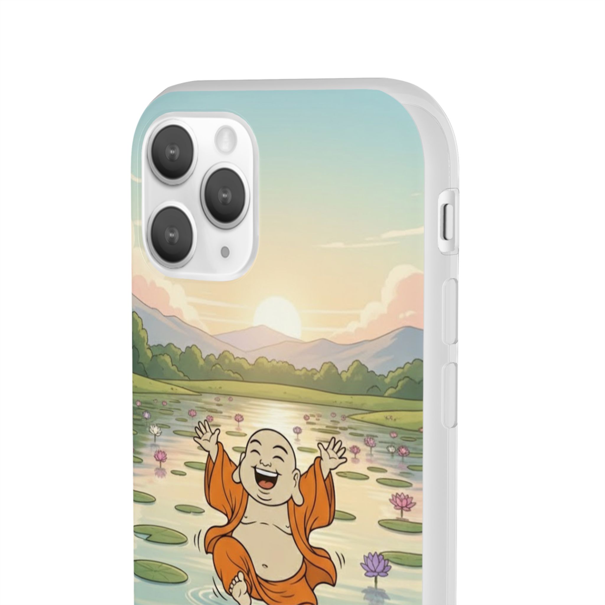 Happy Buddha Phone Case — Lotus Lake Flexi Case