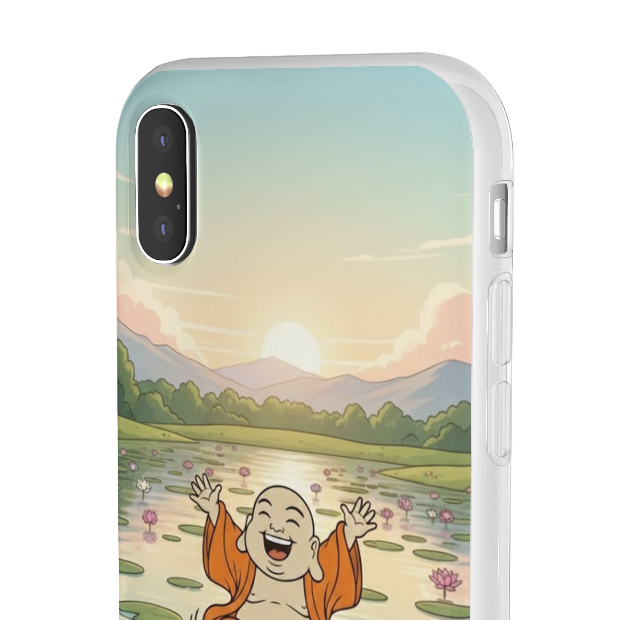 Happy Buddha Phone Case — Lotus Lake Flexi Case