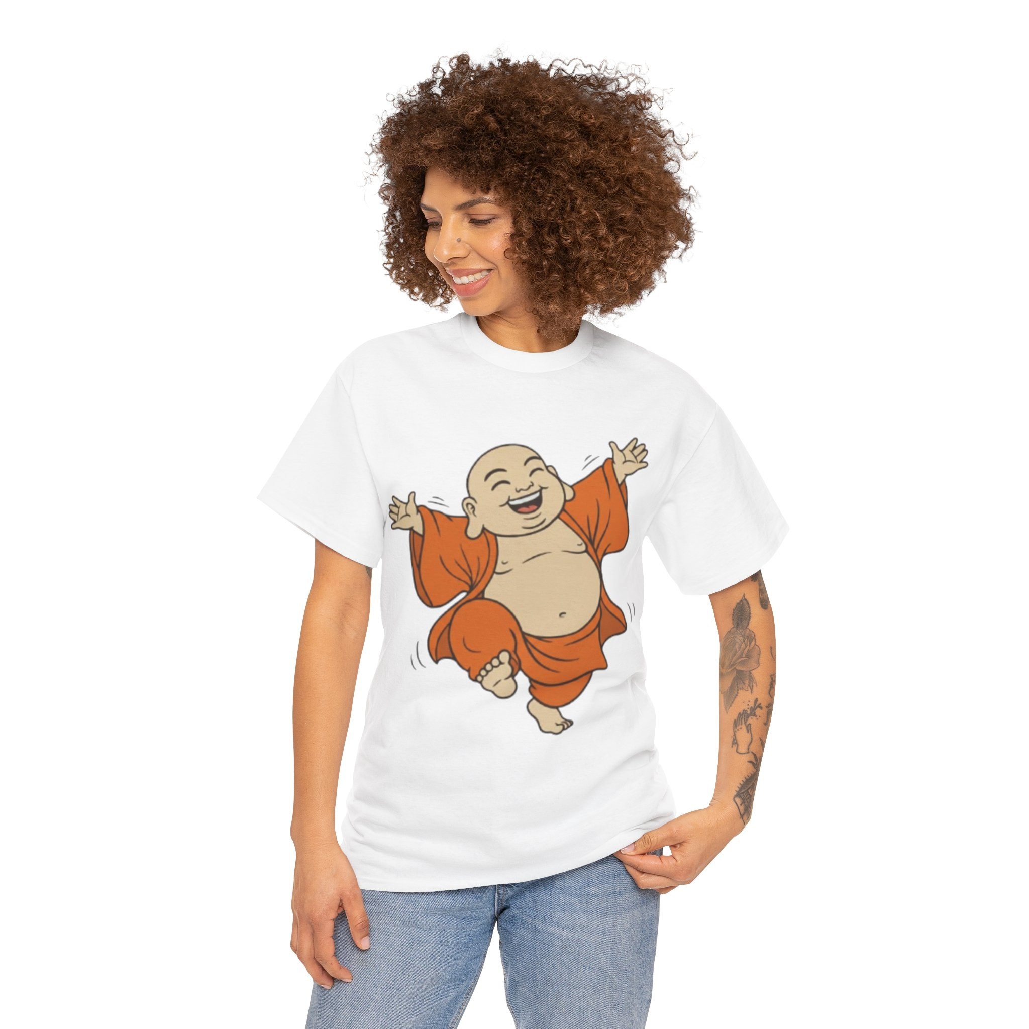 Happy Buddha T-Shirt — Dancing Happy Buddha Graphic Tee
