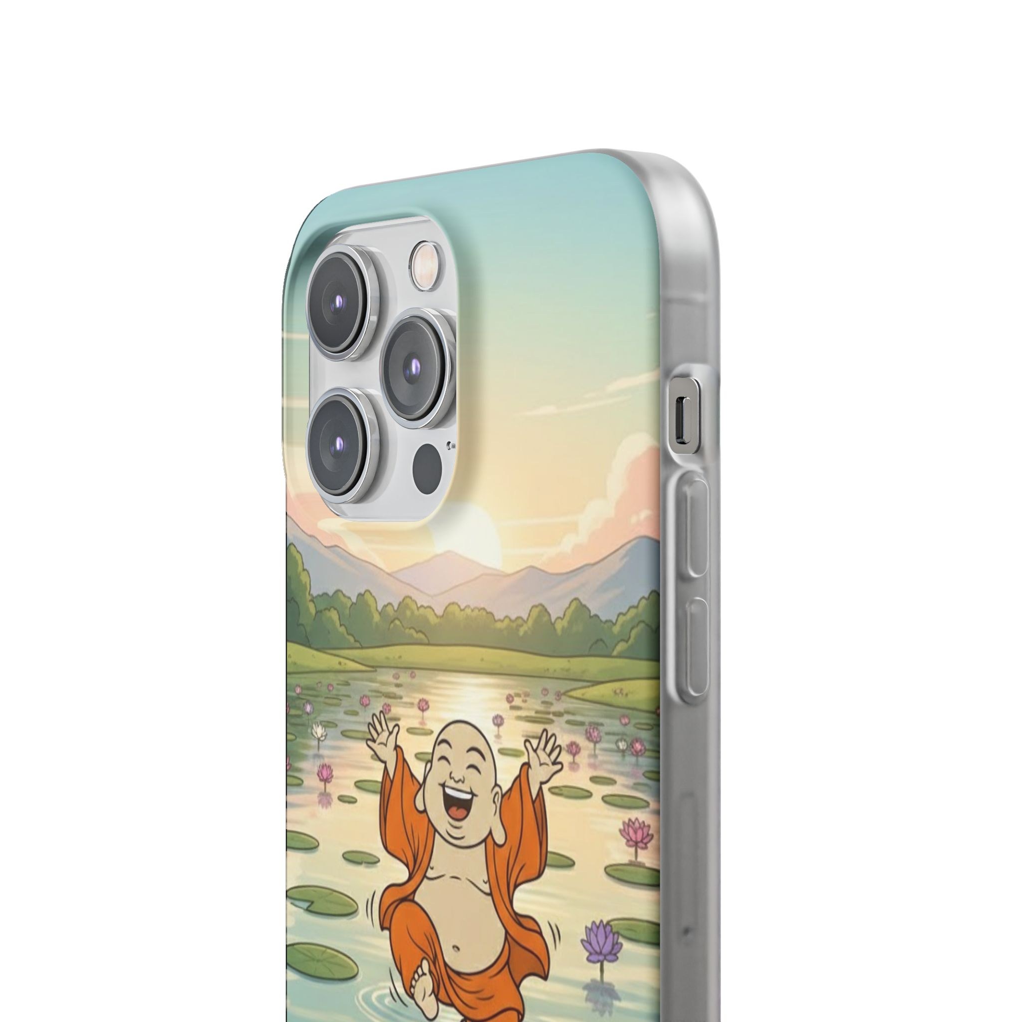 Happy Buddha Phone Case — Lotus Lake Flexi Case