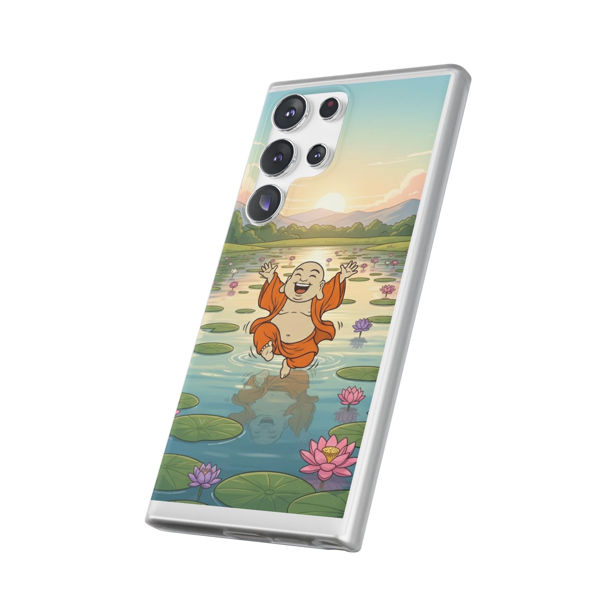 Happy Buddha Phone Case — Lotus Lake Flexi Case