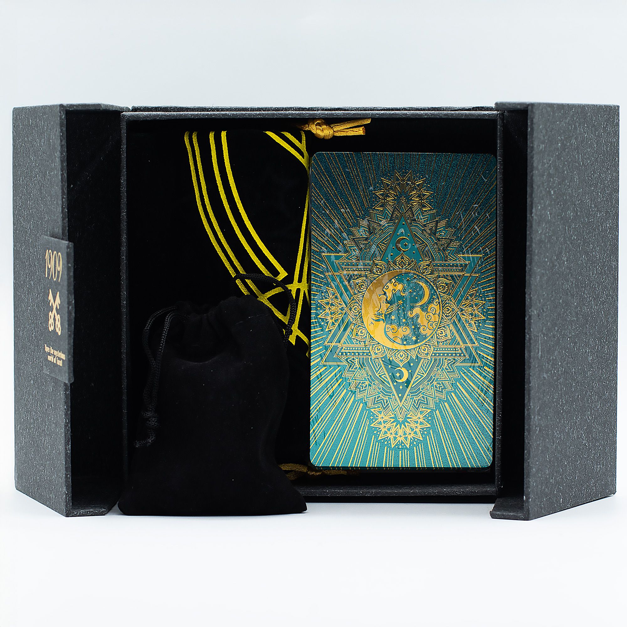 Gold & Turquoise Foil Tarot Card - Gift Set