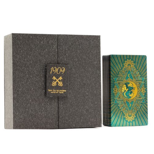 Gold & Turquoise Foil Tarot Card -  Gift Set