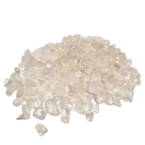 clear quartz gemstone chips