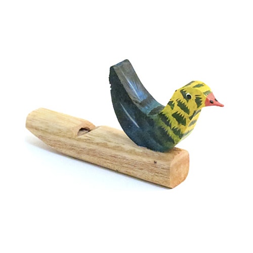 noisy bird whistle, wood
