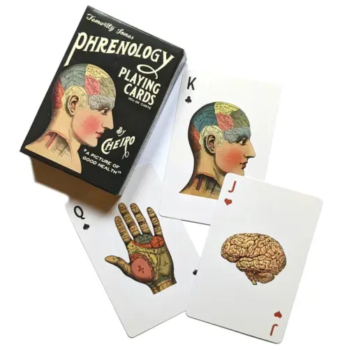 phrenology and palmistry playing cards