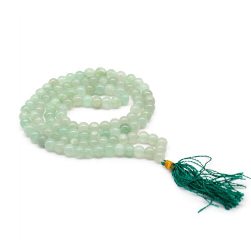 green aventurine mala beads 108