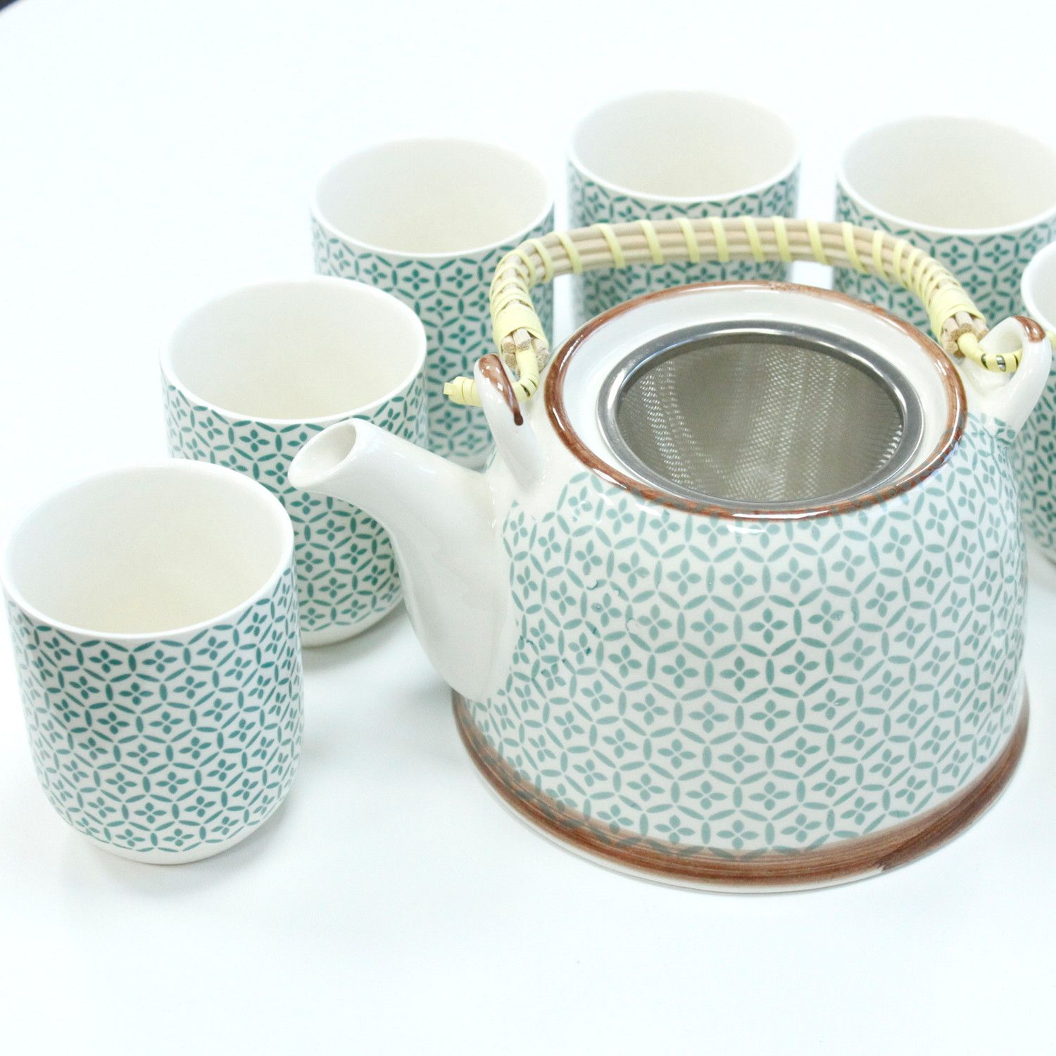 green teapot set