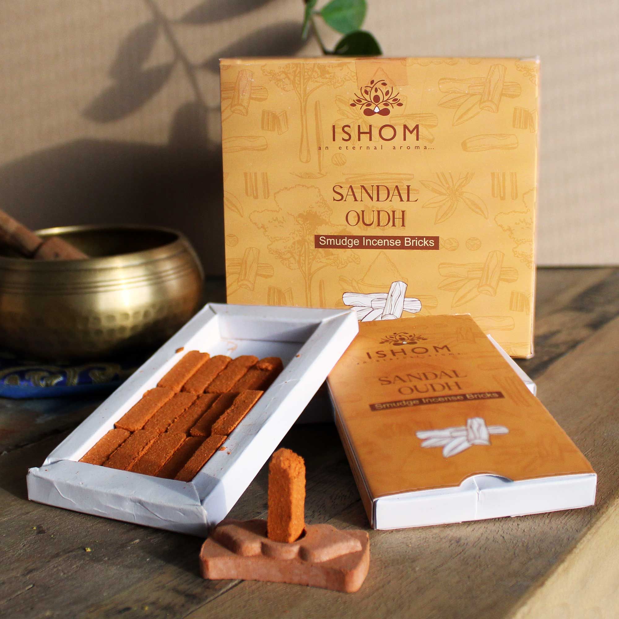 sandalwood incense bricks