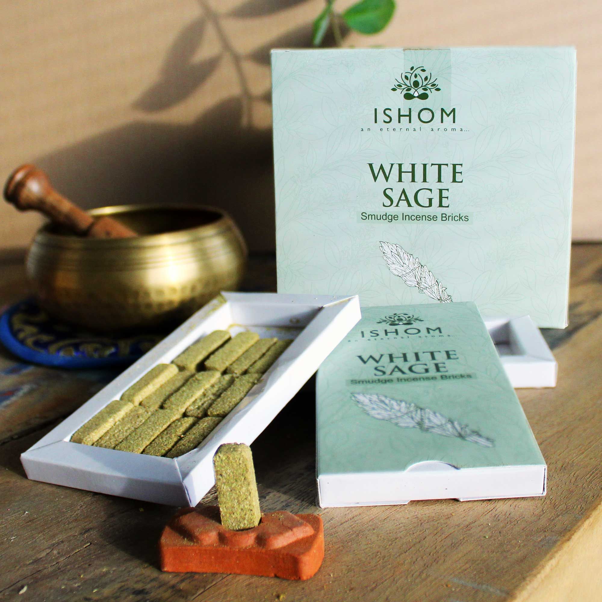 white sage incense bricks